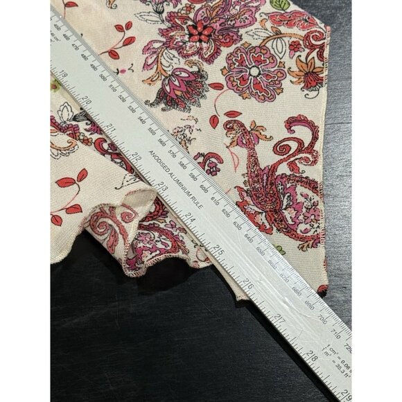 Y2K Babydoll White Pink Floral Fairy Romance Asymmetrical Cami Top Womens Medium - Picture 9 of 9